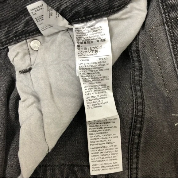 Levi’s 501 Jeans High Rise 100% Cotton straight leg 31 x 30 Faded Black wash - Picture 12 of 16